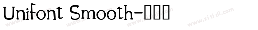 Unifont Smooth字体转换